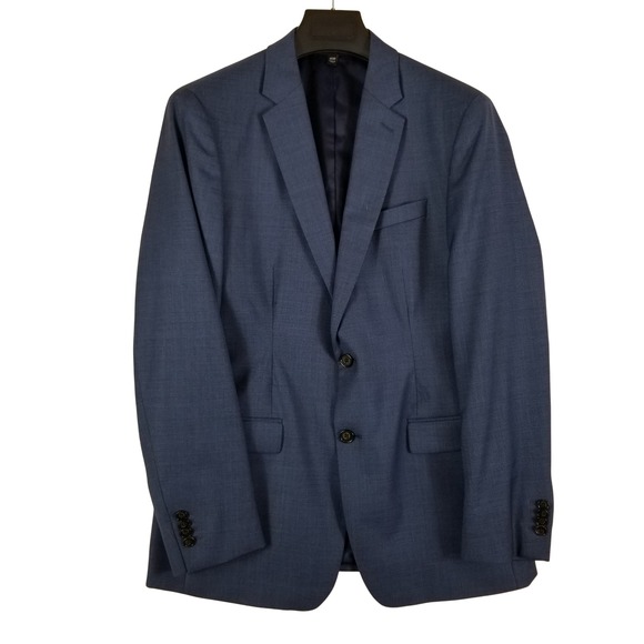 Banana Republic Other - Banana Republic Suit Jacket Mens 40R Blue‎ Slim Fit Marzotto Italian Wool Blazer